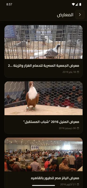 أرشيف المعارض المصرية بالصور والتواريخ